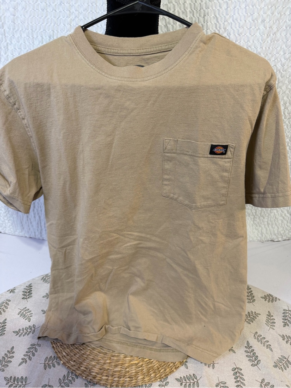Dickies Short Sleeve Pocket Tee in Beige